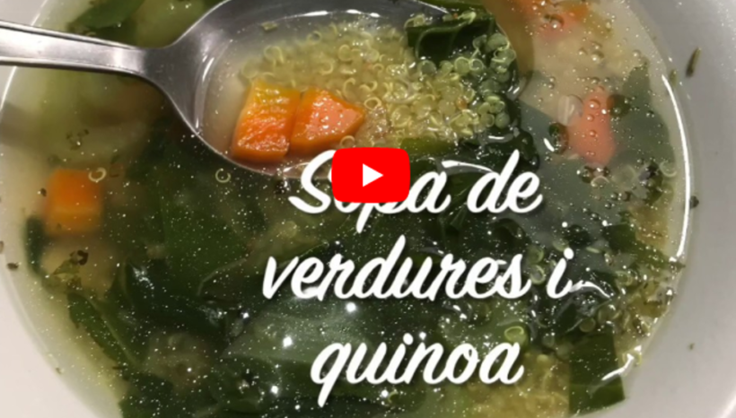 Sopa de verdures i quinoa